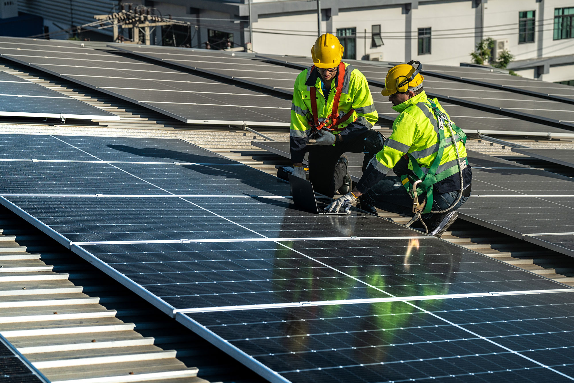 Installing solar panels