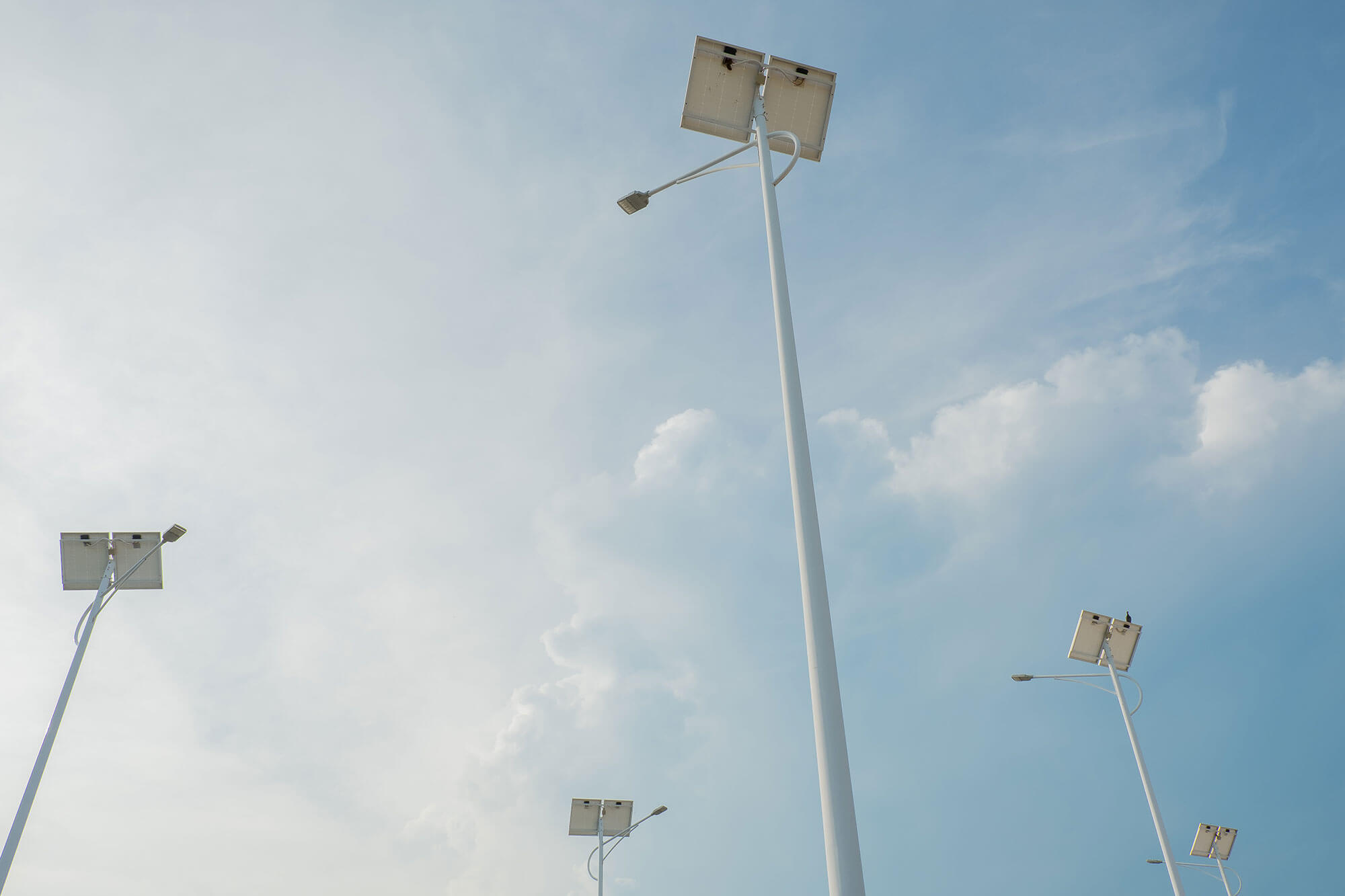 Solar road lighting stand alone